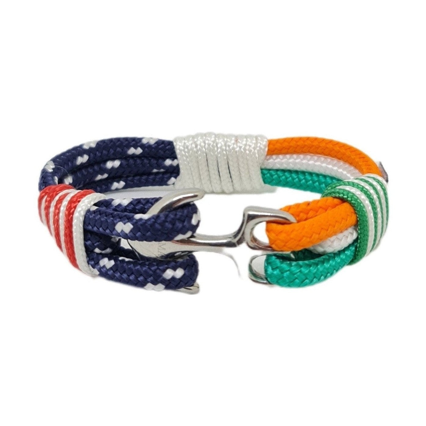 Ireland - United States Of America Flag Anchor Bracelet
